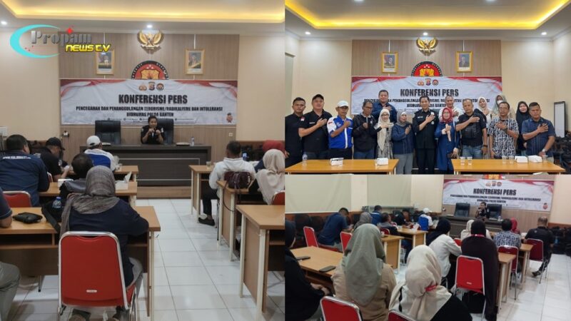 Foto : Bidhumas Polda Banten gelar kegiatan Sosialisasi terkait paham Radikalisme dengan Insan Media