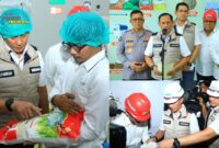 Foto : Rekonstruksi lapangan terkait produksi beras yang diduga tidak sesuai standar mutu di PT Padi Indonesia Maju