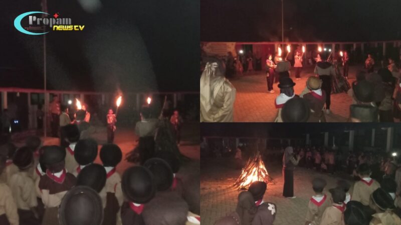 Foto : Kegiatan Perkemahan Sabtu-Minggu (Persami) SDN Cikadongdong 1 berlangsung sukses, meriah, dan penuh semangat