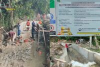 Foto : Rehabilitasi jaringan irigasi Daerah Irigasi (D.I) Cisangu Provinsi Banten