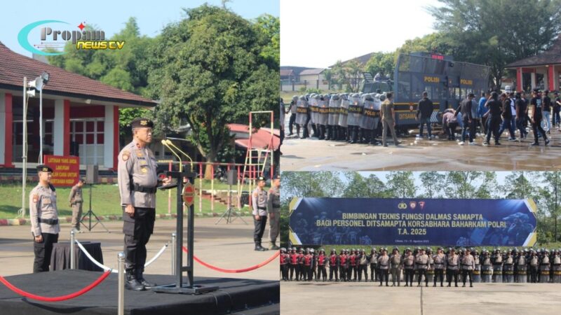 Foto : Kegiatan Bimbingan Teknis (Bimtek) Dalmas T.A. 2025 yang berlangsung di Satuan Latihan (Satlat) Brimob