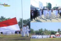 Foto : Upacara pengibaran Sang Saka Merah Putih dalam rangka peringatan Hari Ulang Tahun ke-80 Republik Indonesia
