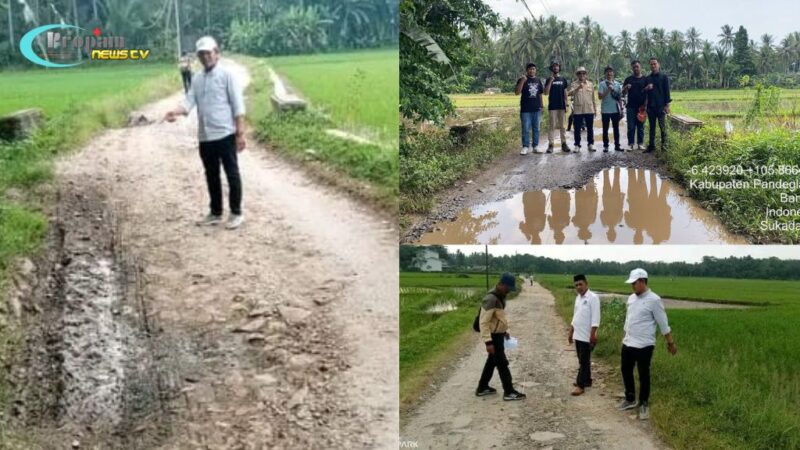 Foto : Pembangunan infrastruktur jalan penghubung antara Desa Sukadame dan Desa Surakarta, Kecamatan Pagelaran