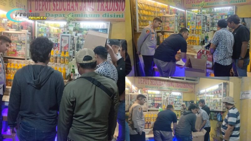 Foto : Polsek Cisoka melakukan sidak toko jamu diwilayah desa Cempaka Cisoka