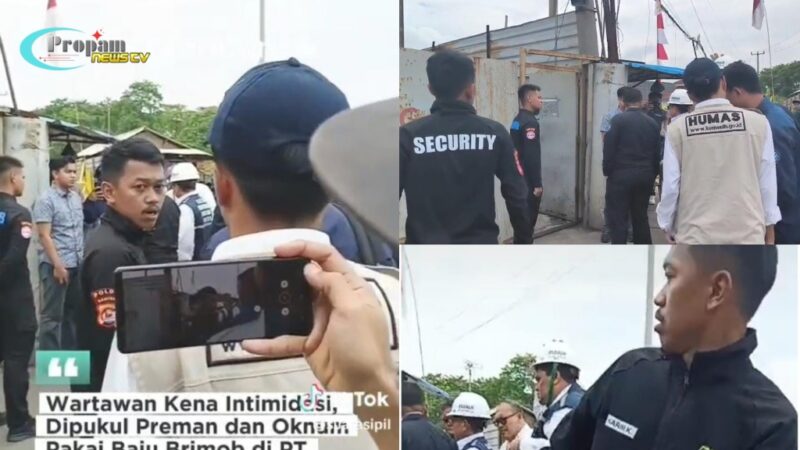 Foto : Wartawan menjadi korban intimidasi dan pemukulan saat meliput inspeksi mendadak (sidak) Kementerian Lingkungan Hidup dan Kehutanan (KLHK) di pabrik peleburan timbal PT Genesis Regeneration Smelting (GRS)