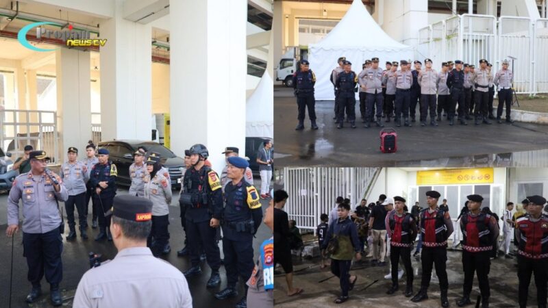 Foto : Pengamanan BRI Super League 2025 antara Dewa United melawan Persik Kediri