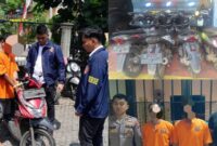 Foto : Ditreskrimum Polda Banten berhasil menangkap jaringan pencurian sepeda motor di wilayah Lebak dan Banten