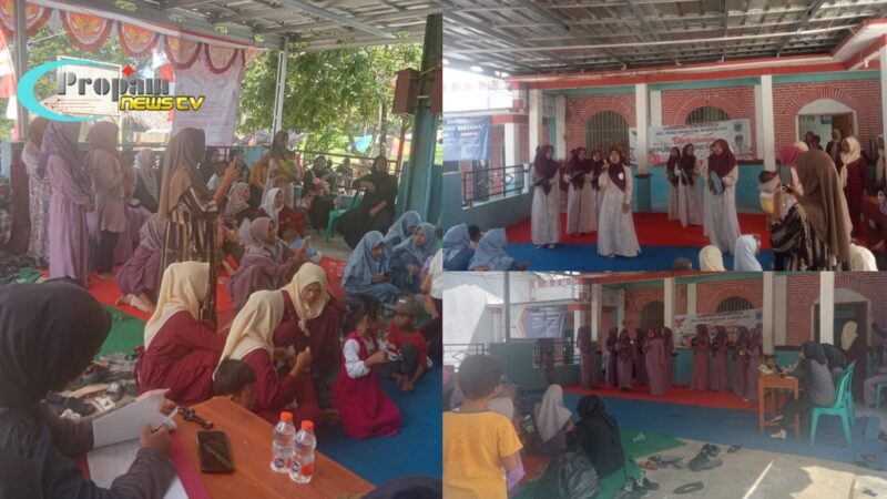 Foto : Lomba qasidah, qori, dan adzan tingkat desa, yang berlangsung di kantor Desa Bulangor