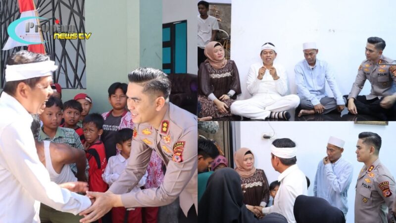 Foto : Gubernur Jawa Barat, Dedi Mulyadi mengunjungi kediaman almarhumah Putri Apriyani di Desa Rambatan Wetan, Kecamatan Sindang, Indramayu