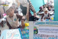 Foto : Lomba menggambar dan mewarnai dalam rangka memperingati Hut HIMPAUDI KE -20 Dan kegiatan prasiaga Akbar jilid lll tahun 2025