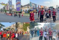 Foto : Ditsamapta Korsabhara Baharkam Polri mengamankan Kegiatan Car Free Day di Depok