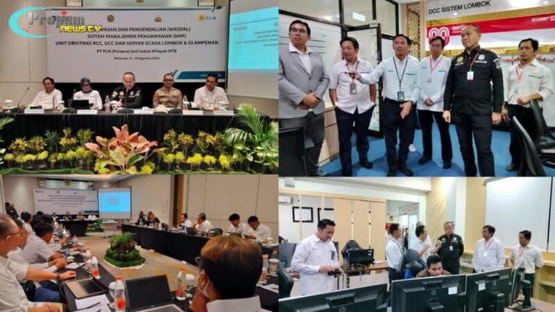 Foto : Kegiatan pengawasan hari pertama di Unit Pelaksana Pengatur Beban (UP2B) NTB