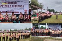 Foto : Kegiatan Perkemahan Dianpinru dan Dianpinsa yang dipusatkan di Alun-Alun Pagelaran