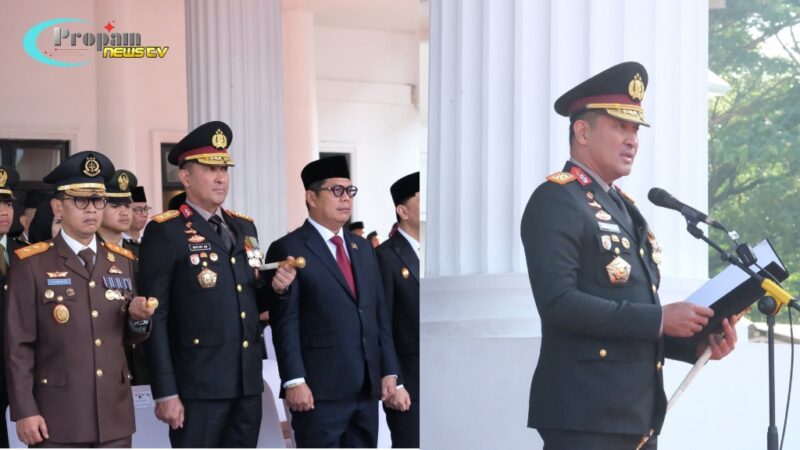 Foto : Upacara pengibaran bendera Merah Putih dalam rangka peringatan Hari Ulang Tahun (HUT) ke-80 Kemerdekaan Republik Indonesia
