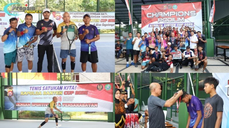 Foto : Turnamen tenis Kapolda Banten Cup 2025