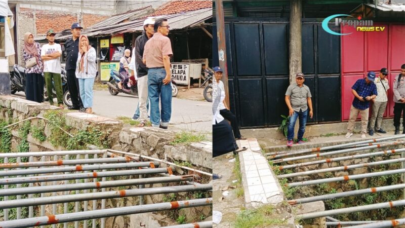 Foto : Lurah Sukamulya bersama Dinas Bina Marga Kab Tangerang melakukan peninjauan Tandon air