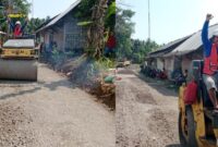 Foto : Pembangunan jalan di Desa Sukadame