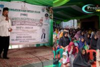 Foto : Peringatan Maulid Nabi Muhammad SAW yang jatuh pada 12 Rabiul Awal di Desa Bojong, Kecamatan Bojong, Kabupaten Pandeglang, Provinsi Banten.
