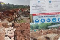 Foto : Proyek strategis nasional dalam bentuk revitalisasi gedung SMKN 16 Pandeglang