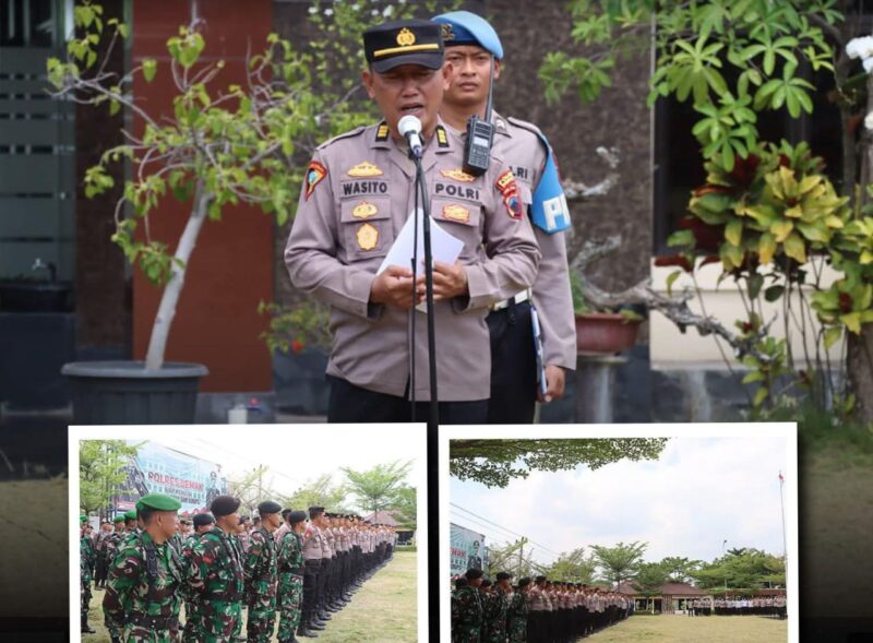 Foto : Apel siaga gabungan untuk antisipasi potensi unjuk rasa
