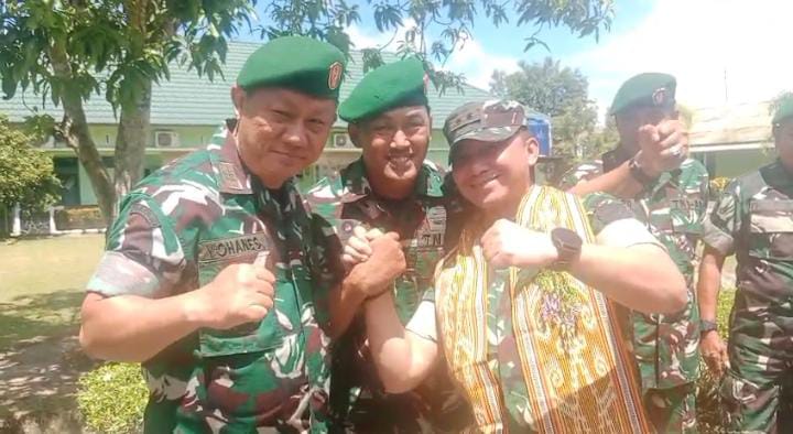 Foto : Acara lepas sambut Komandan Kodim di Makodim 1205/ STG