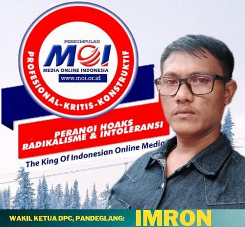 Foto : H. Imron, pengurus Media Online Indonesia Pandeglang