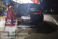 Foto : Mobil jenis Xpander yang berhasil diamankan dari tangan kedua (penggadai) pada jumat pagi (26/9/2025)