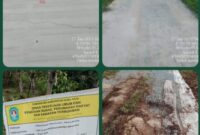 Foto : Proyek pembangunan jalan Kumpai–Tebang Kacang