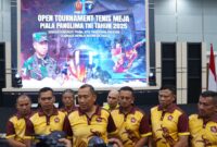 Foto : Open Tournament Tenis Meja Piala Panglima TNI Tahun 2025 yang bertempat di Aula Sudirman, Makodam XII/Tpr
