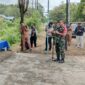 Foto : Dandim 1204/Sanggau-Sekadau Letkol Kav Slamet Purwanto menghadiri kegiatan pemantauan Pembagian Makan Bergizi Gratis di Bokak Sebumbun