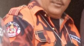 Foto : Bonai, Ketua Ranting Ormas PP Desa Sumur bandung, Kecamatan Jayanti