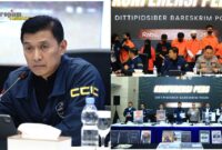 Foto : Polri mengamankan tujuh pelaku penyebar konten provokatif melalui media sosial yang berkaitan dengan aksi unjuk rasa pada 25 dan 28 Agustus 2025
