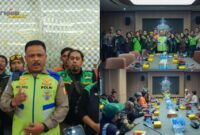Foto : Komunitas Ojol apresiasi program Polantas Menyapa