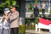 Foto : Kapolda Banten Brigjen Pol Hengki memimpin upacara serentak tingkat SMA/SMK sederajat yang berlangsung di SMAN 2 Kota Serang
