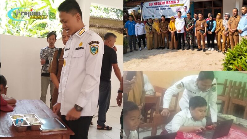 Foto : SDN Negeri Bama 2 mengadakan kegiatan pembagian makanan bergizi gratis kepada para siswa-siswi