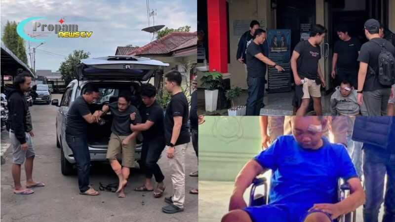 Foto : Pelaku pembunuhan satu keluarga di kelurahan Paoman, kec/kab Indramayu Jawa barat telah diamankan
