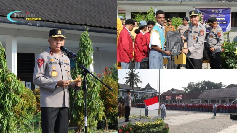 Foto : Kegiatan Upacara Serentak yang berlangsung di SMAN 1 Ciruas Kec. Ciruas, Kab. Serang