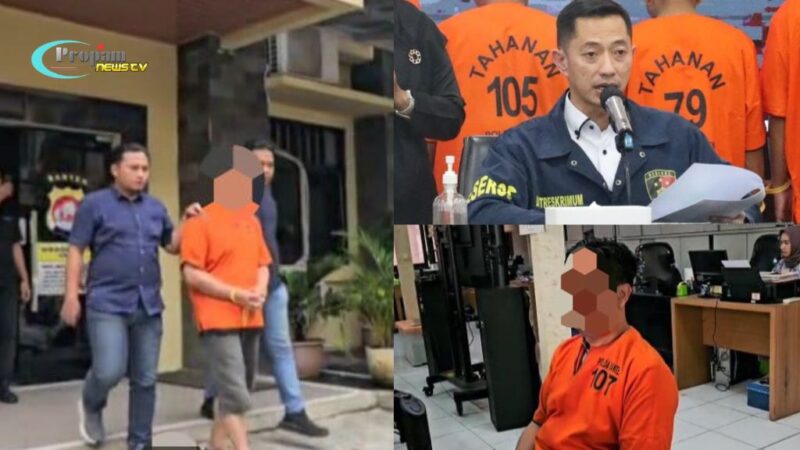 Foto : Polda Banten mengamankan seorang pelaku penipuan dan penggelapan jual beli tanah kavling di kawasan Pondok Pesantren Istana Mulia, Desa Bantarwaru, Kecamatan Cinangka, Kabupaten Serang