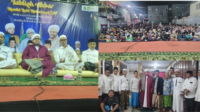 Foto : Tablig akbar dalam rangka memperingati Maulid Nabi Muhammad SAW yang digelar BMR Jayanti bersama Majlis Rasulullah SAW