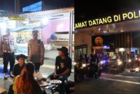 Foto : Polda Banten bersama TNI, dan Satpol PP menggelar patroli skala besar di wilayah hukum Polda Banten