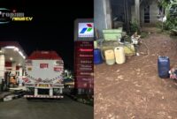 Foto : Maraknya Praktik penimbunan BBM di SPBU Cogreg Ciseeng