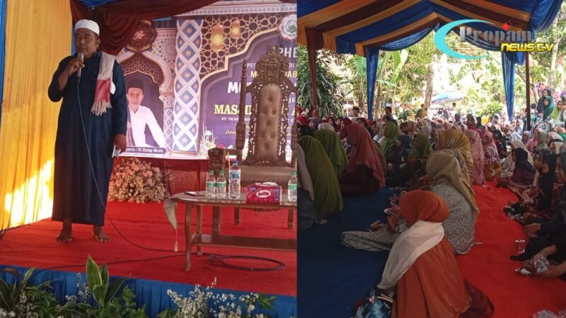 Foto : Acara perayaan hari besar Islam (PHBI) 1447 hijriah di kampung pasir tundun di mesjid AL-FURKON desa medal sari