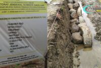 Foto : Proyek Percepatan Peningkatan Tata Guna Air Irigasi (P3-TGAI) di Desa Rancapinang, Kecamatan Cimanggu, Kabupaten Pandeglang, Provinsi Banten