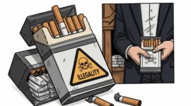 Foto : Ilustrasi Rokok Ilegal