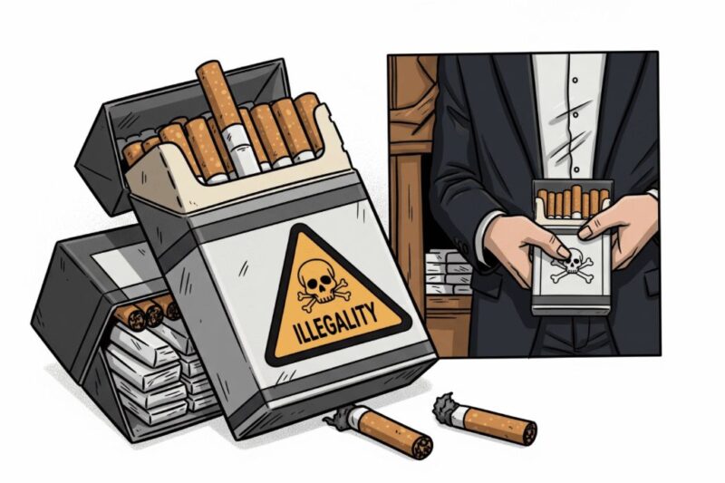 Foto : Ilustrasi Rokok Ilegal