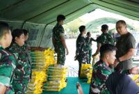 Foto : Kodam XII/Tanjungpura menggelar Gerakan Pangan Murah. Bertempat di Lapangan Tidayu, Makodam XII/Tpr, Sungai Raya, Kubu Raya