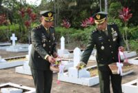 Foto : Kegiatan Ziarah Nasional yang digelar di Taman Makam Pahlawan (TMP) Patriot Bangsa Sanggau