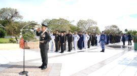 Foto : Pangdam XII/Tanjungpura Mayjen TNI Jamallulael, S.Sos., M.Si, pimpin ziarah nasional ke Taman Makam Pahlawan (TMP) Dharma Patria Jaya, Sungai Raya, Kubu Raya