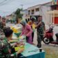 Foto : Koramil 03/Sry melaksanakan penyaluran beras Subsidi Pangan Harga Perdana (SPHP)