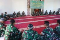 Foto : Kodim 1204/sanggau menggelar acara doa bersama yang bertempat di surau AL-IKHLAS, kodim 1204/sanggau, jln. padi, Kelurahan tanjung kapuas, kec kapuas, kab Sanggau